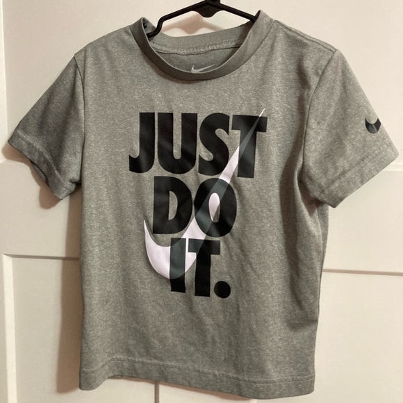 Nike Other - Nike Kids Charcoal Gray 'Just Do It' Tee